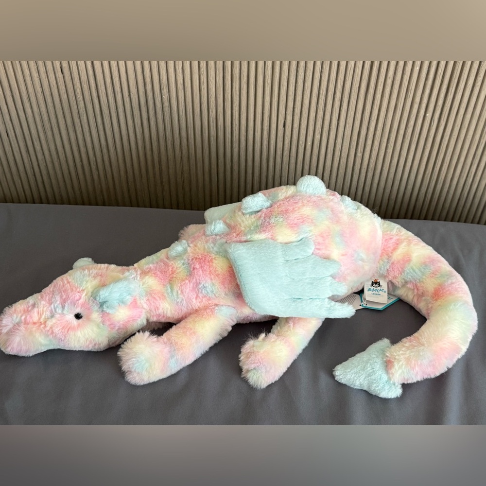 Jellycat Lazulia Dragon Large Limited NWT with dust bag